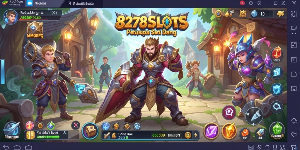 Gameplay seru dalam dunia 8278SLOTS yang penuh petualangan MMORPG.