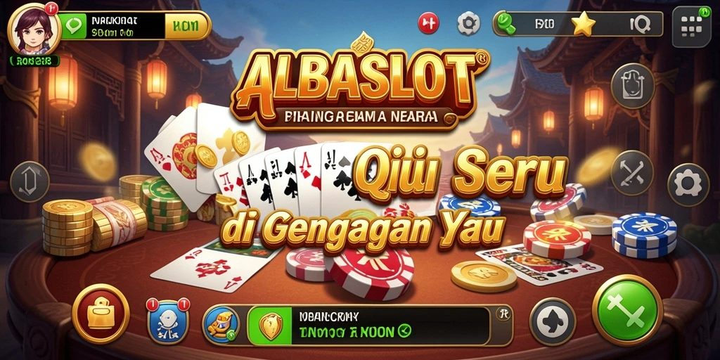 Tangkapan layar gameplay <strong>ALBASLOT</strong> menampilkan aksi seru dalam permainan QiuQiu.