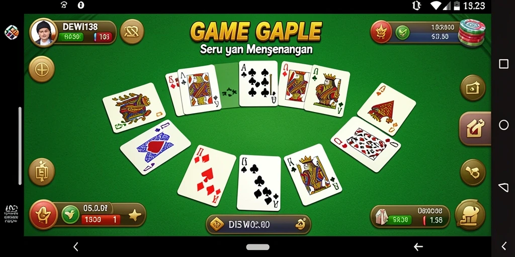Tampilan gameplay Gaple yang menarik di DEWI138.