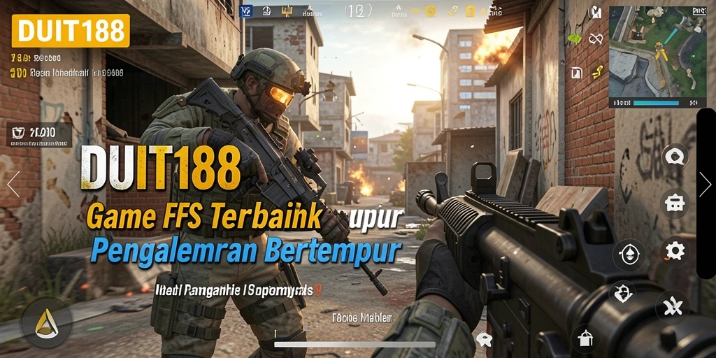 Tampilan mendebarkan dalam gameplay FPS yang intens.