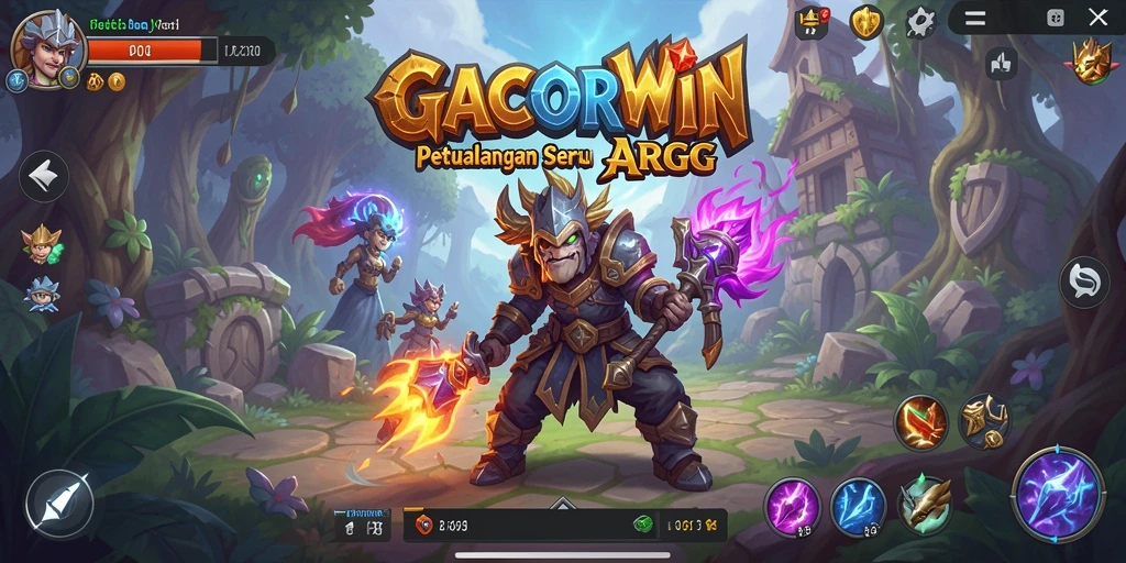 Tampilan gameplay intens dan penuh aksi di GACORWIN.