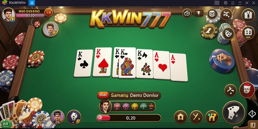 Tampilan menarik dari game Domino KKWIN777 dengan gameplay yang seru.