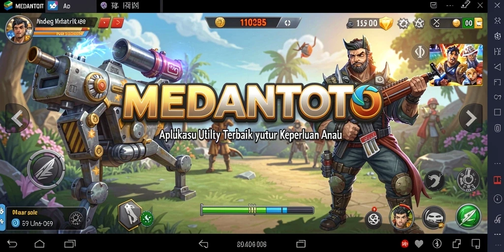 Screenshot utama MEDANTOTO menampilkan antarmuka aplikasi Utility yang efisien dan mudah digunakan.