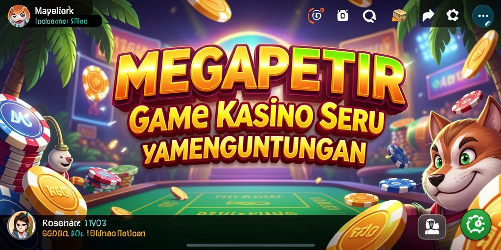Tampilan menarik dari game MEGAPETIR yang penuh keseruan kasino.