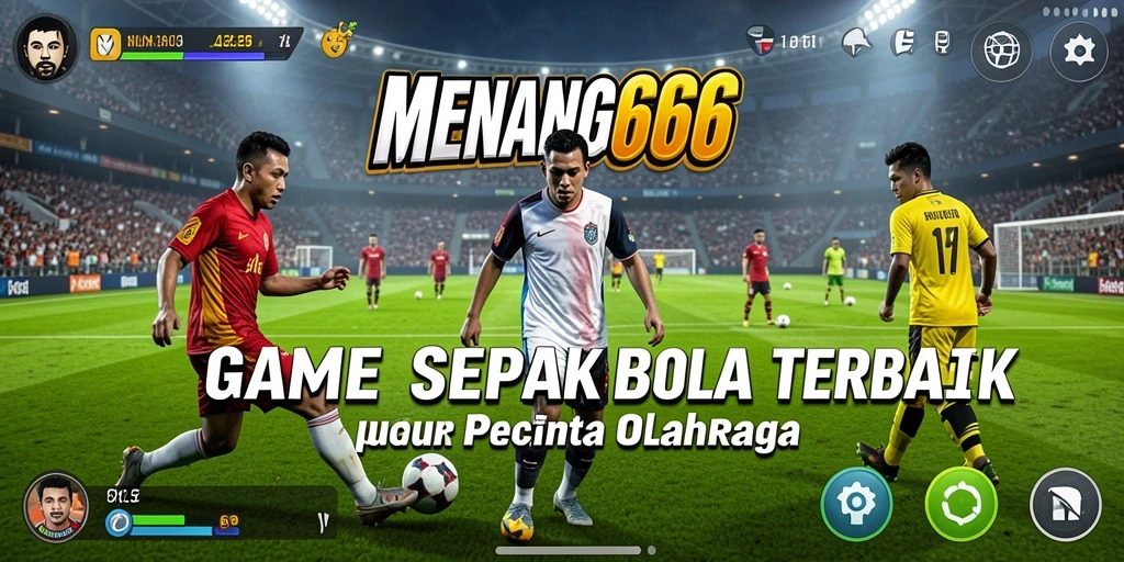 Tampilan gameplay realistik dari MENANG666 melakukan tendangan bebas.