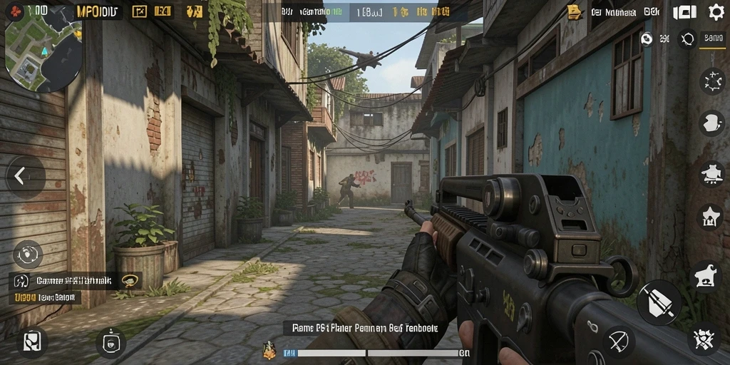 Tampilan gameplay MPOID yang seru dalam aksi FPS.