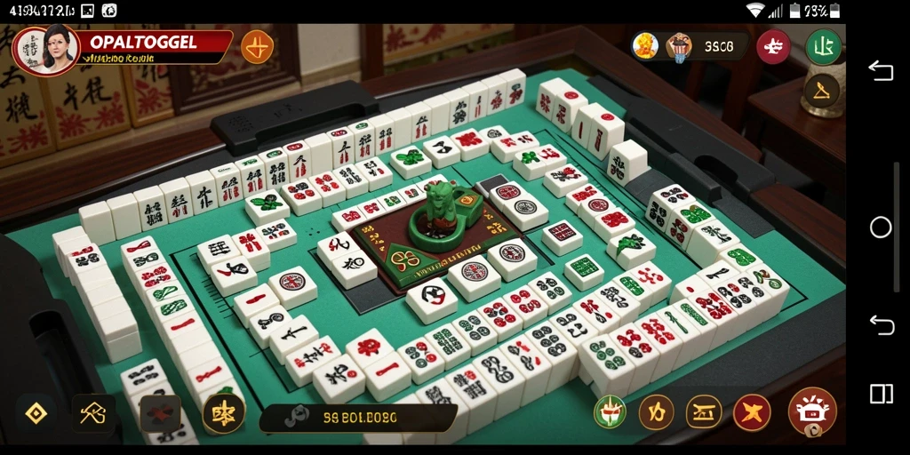 Tampilan permainan Mahjong yang mengasyikkan di OPALTOGEL.