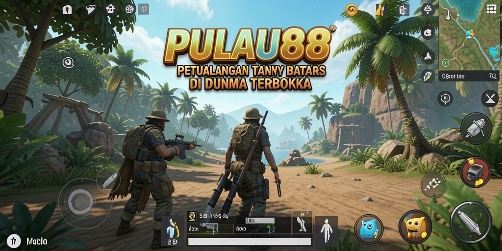 Screen gameplay PULAU88 yang menampilkan eksplorasi luar biasa dalam dunia terbuka.