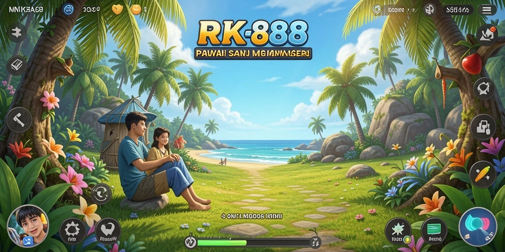 Screenshot menunjukkan karakter utama RK88 dalam aksi gameplay Casual yang seru.