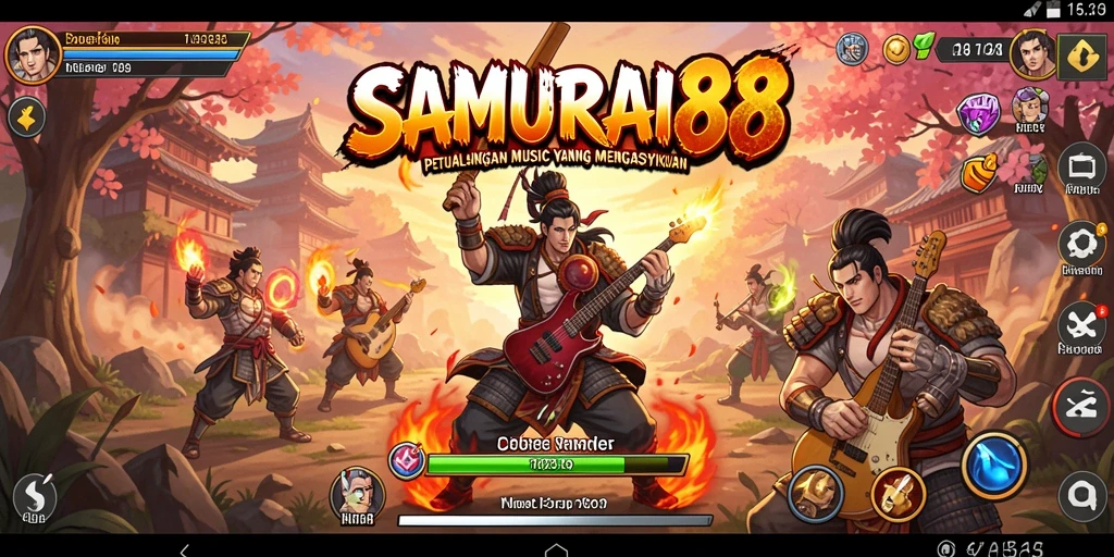 Screenshot utama SAMURAI88 menunjukkan gameplay yang seru dan interaktif.