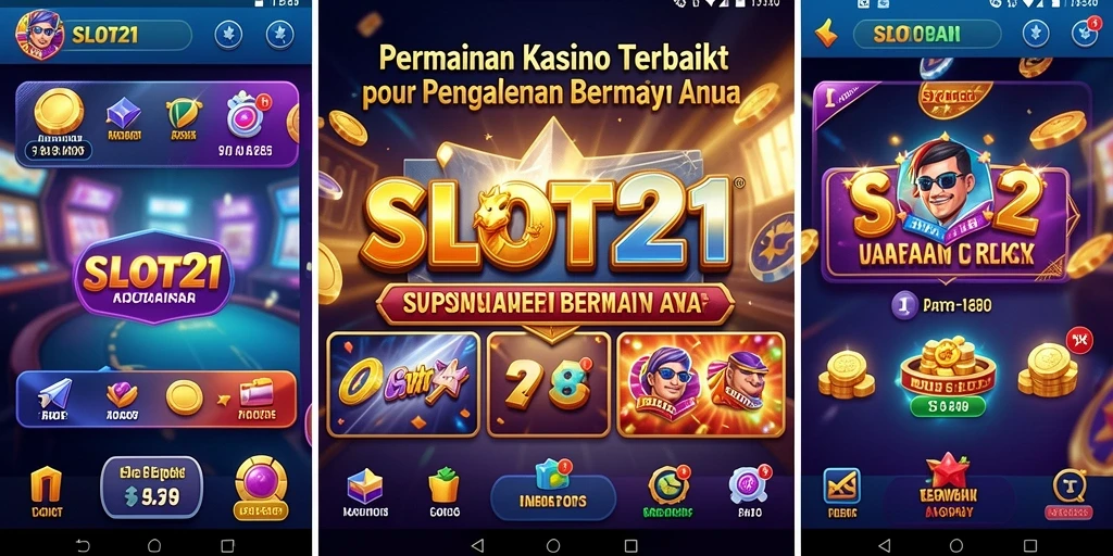 Screenshot menampilkan gameplay seru dan fitur menarik di SLOT21.