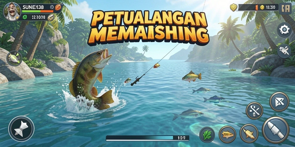 Tangkapan ikan yang menakjubkan dalam SUNEO138, menunjukkan grafis memukau.