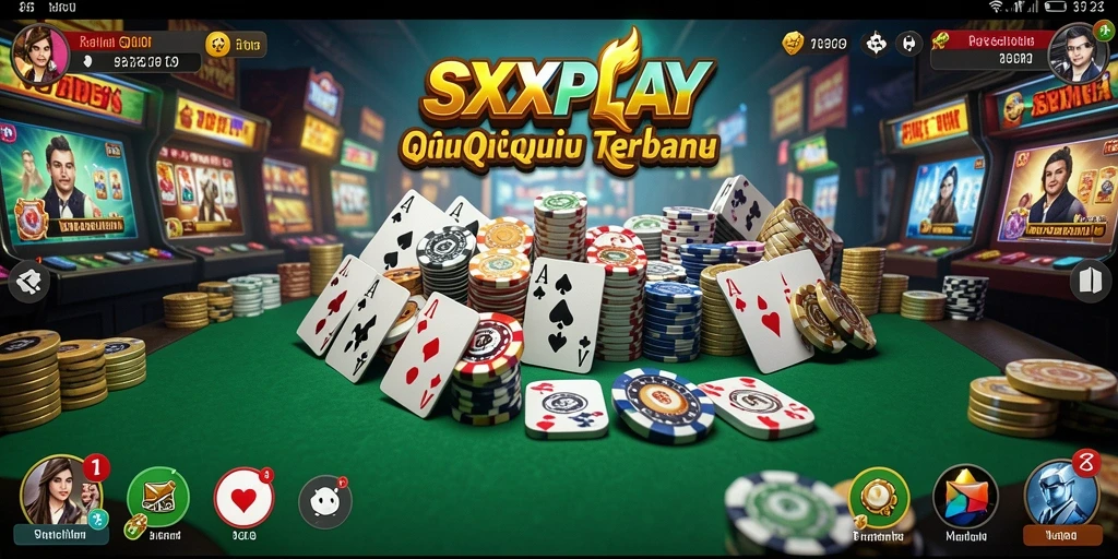Tampilan gameplay menarik dari SXXPLAY saat bermain QiuQiu.