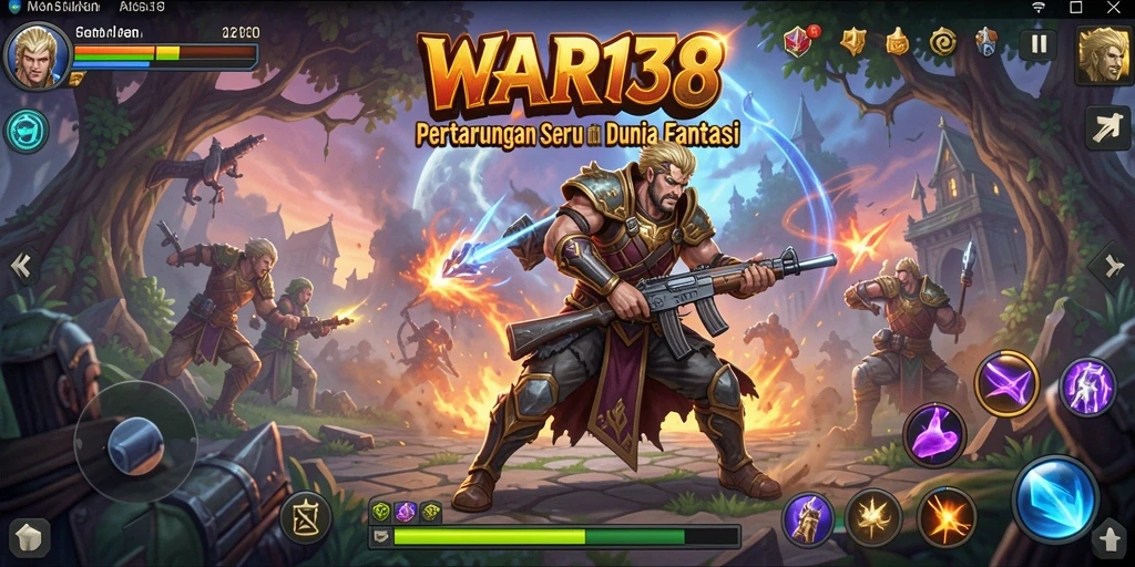 Tampilan gameplay seru di dunia fantasi WAR138.