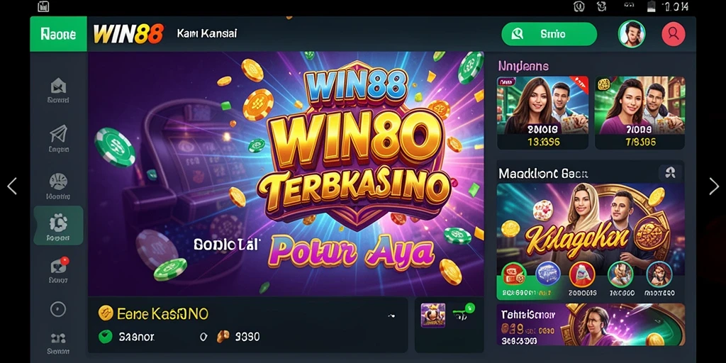 Screenshot gameplay WIN88 yang menampilkan keseruan permainan Kasino.